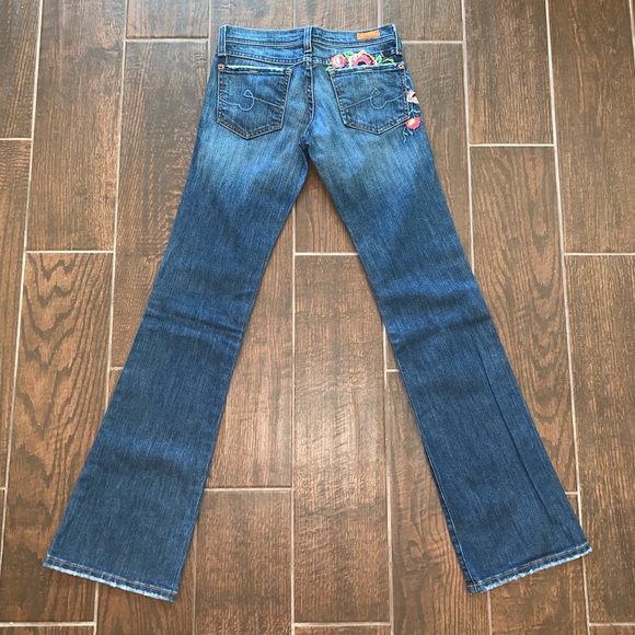 Embroidered Plastic by Gly Bootcut Made in USA 32” - Picture 3 of 8